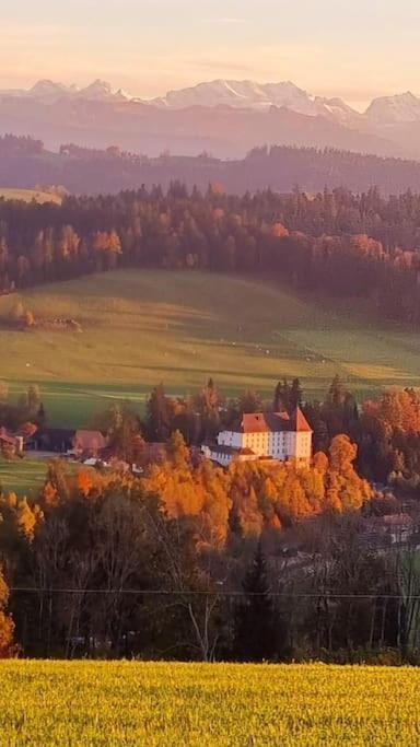 Sumiswald Ferienwohnung Auf Bauernhof Mit Hotpot Und Sauna מראה חיצוני תמונה